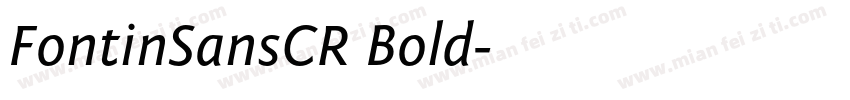 FontinSansCR Bold字体转换